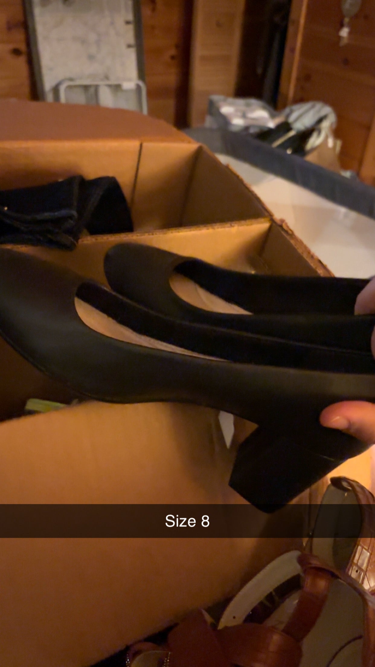 Black heels