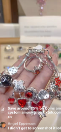 Ruby red ball bracelet